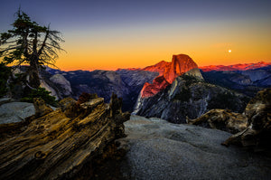 Half Dome at sunset from Glacier Point - Yosemite National Park