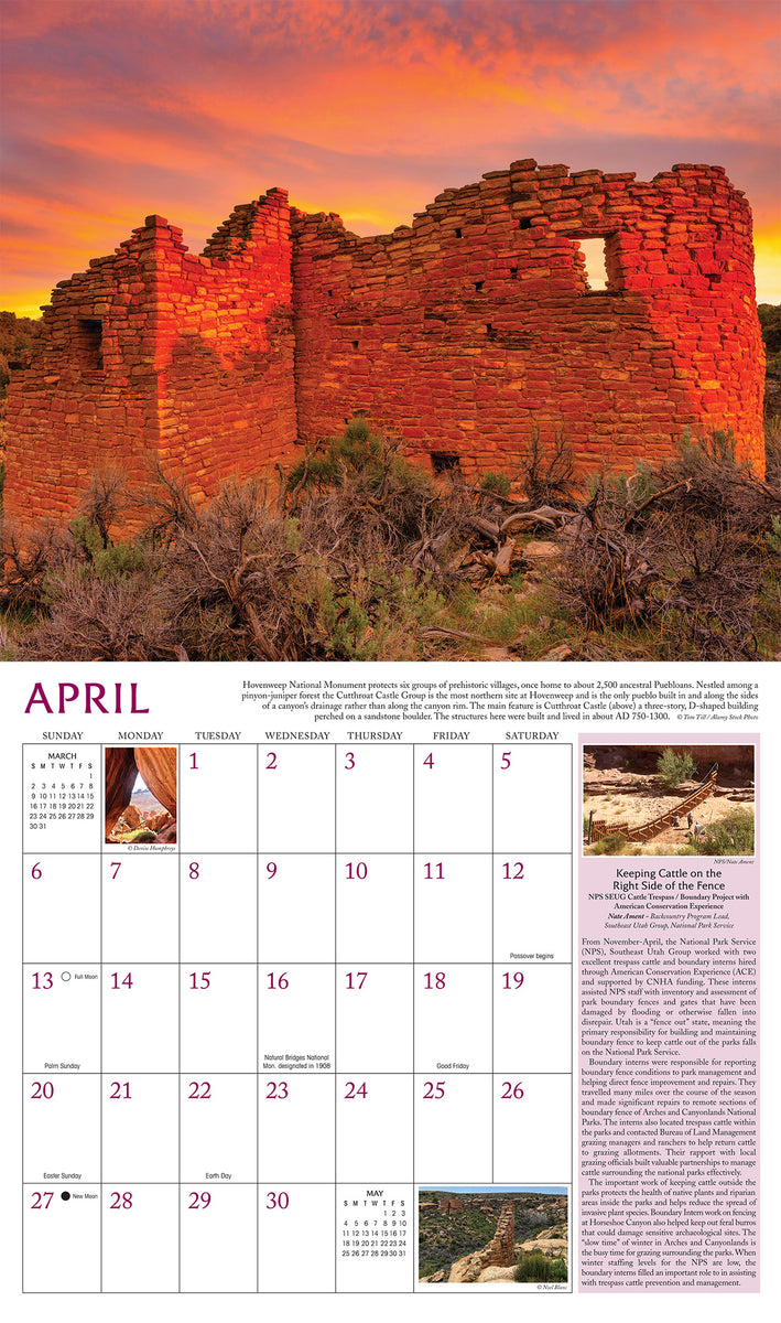 2025 Canyon Country Calendar Orange Tree Productions